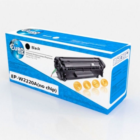 Картридж HP W2220A №222A (без чипа) Black (1.3K) Euro Print
