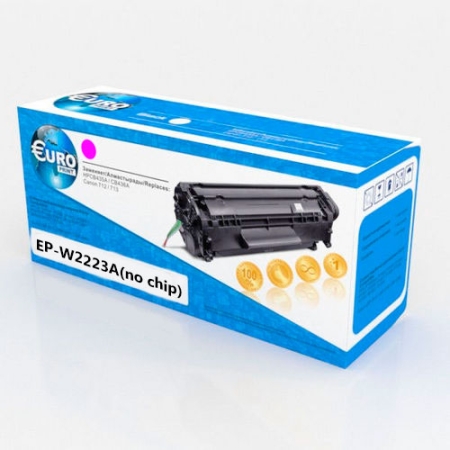 Картридж HP W2223A №222A (без чипа) Magenta (1.2K) Euro Print