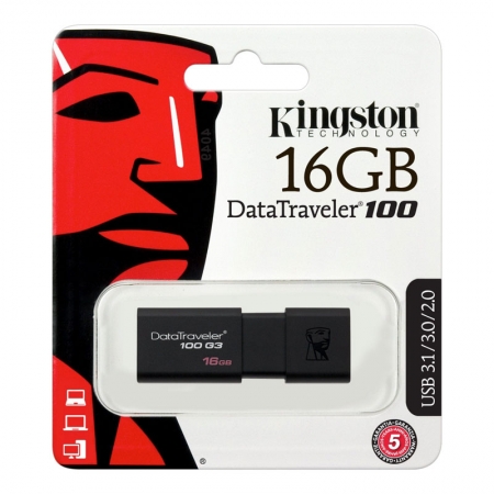 Флешка 16GB USB 3.0 DT100G3/16GB Kingston