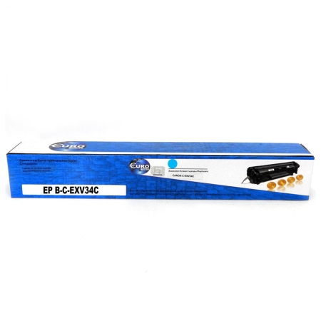 Тонер-картридж для Canon C-EXV34 (19k) Cyan Euro Print